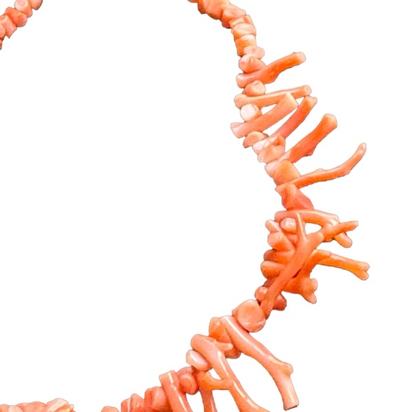 Vintage 1950s Angel skin coral neckkace Handmade - Picture 5 of 6
